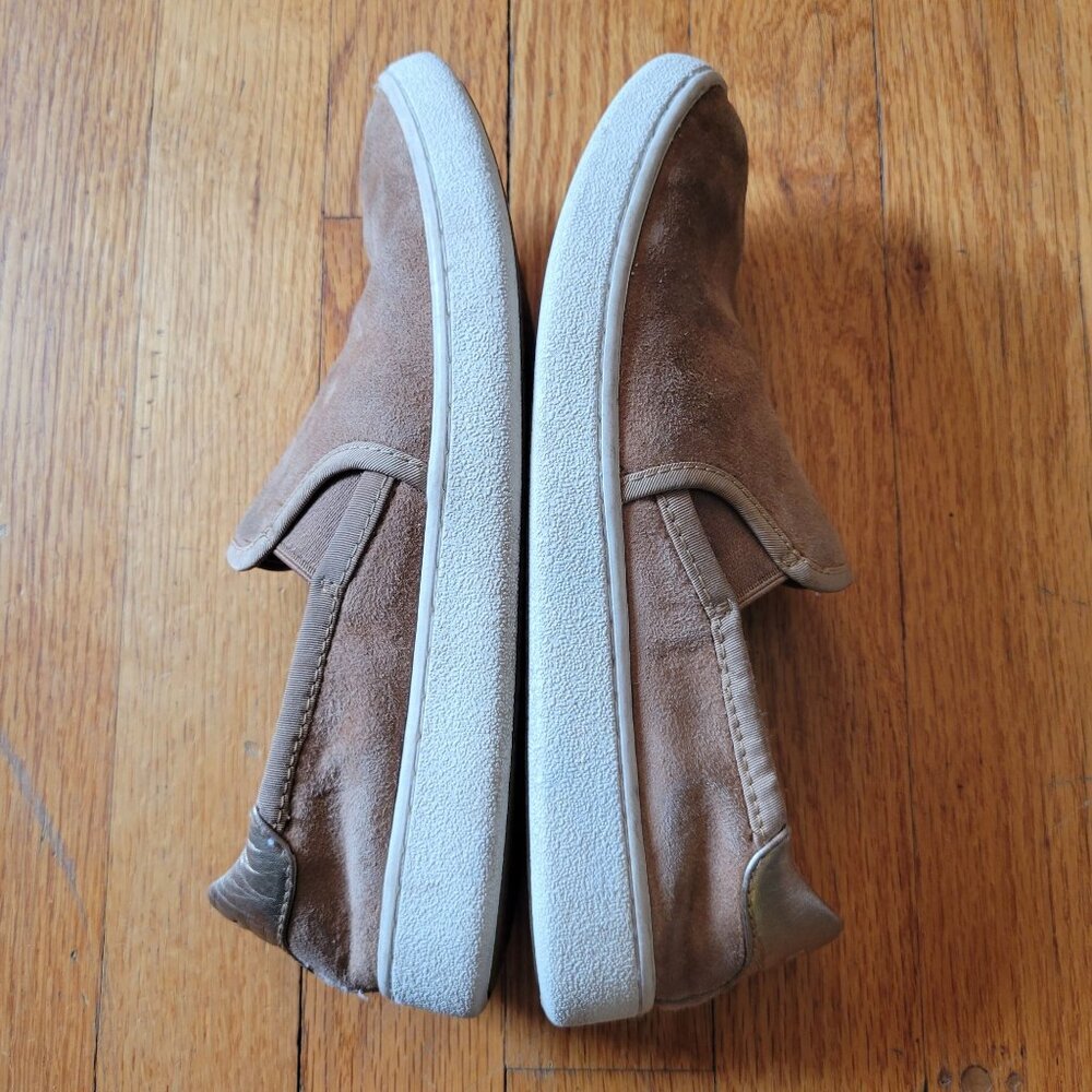 Ugg 6 Leather Brown Gold Loafers CAS Slip On Comfort - Picture 4 of 7